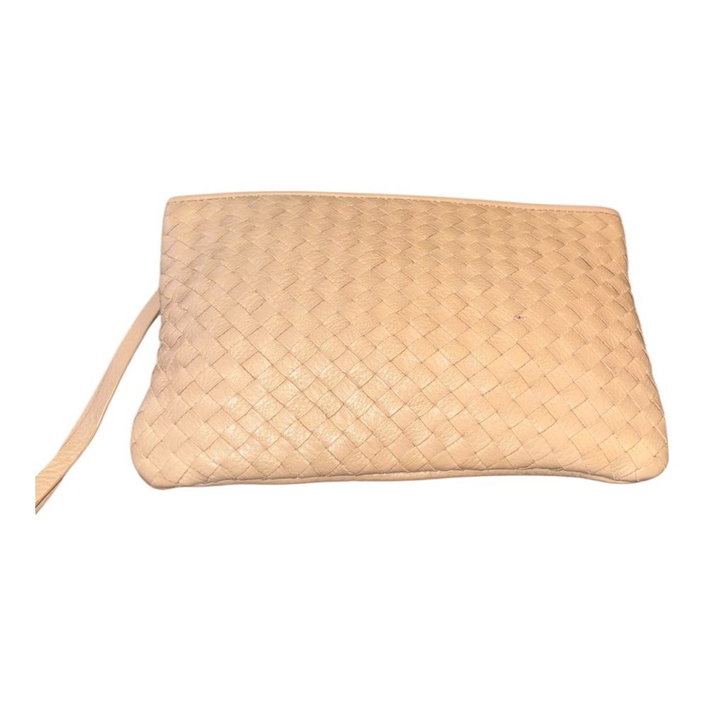 Cole Haan Leather Tote Bag with Woven Wristlet Pouch BP5 - Picture 10 of 11